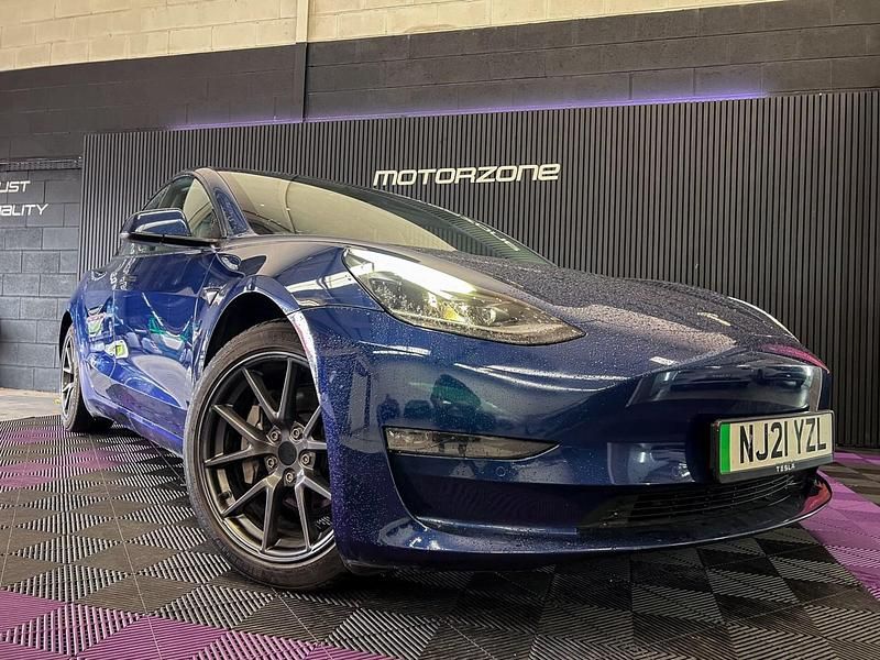 Used Tesla Model 3 Long Range AWD 366 kW (498 HP) 2021 Blue Sedan