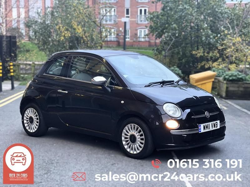 Black Used 2011 Fiat 500 Lounge Hatchback | £2,495 (Fair price) - Image 1/4