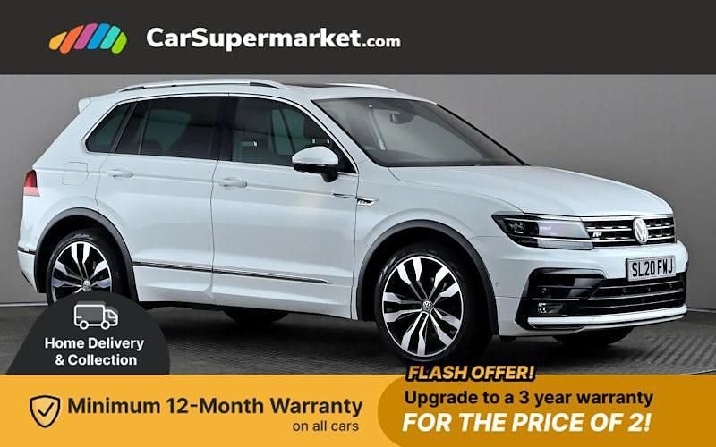 White Used 2020 VW Tiguan SEL SUV | £20,397 (Fair price) - Image 1/3