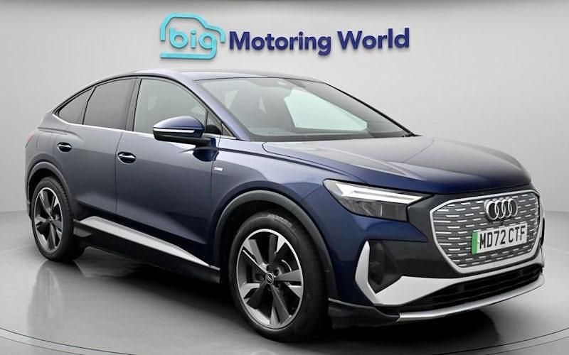 Used Audi Q4 Sportback e-tron S-Line 150 kW (204 HP) 2023 Blue SUV