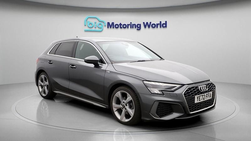 Grey Used 2022 Audi A3 Sportback S-Line Hatchback | £19,400 (Fair price) - Image 1/4
