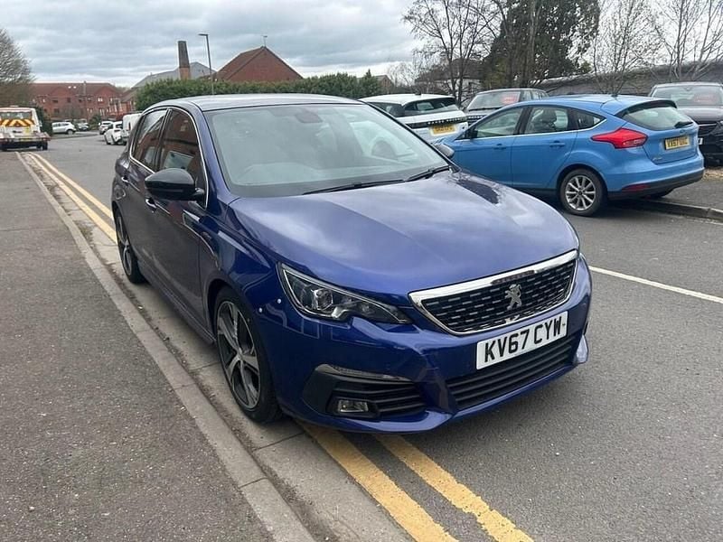 Used Peugeot 308 GT-line 120 HP (88 kW) 2017 Blue Hatchback