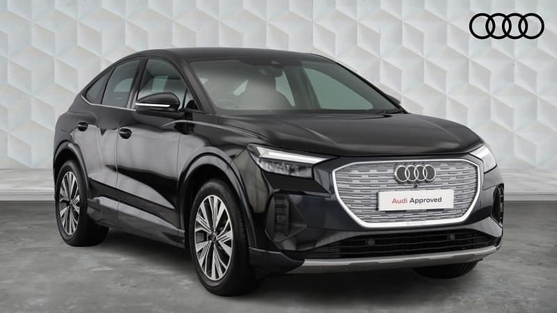Mythos black Used 2024 Audi Q4 Sportback e-tron Sport SUV | £32,100 (Super price) - Image 1/4