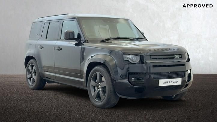 Metallic santorini black Used 2024 Land Rover Defender HSE Dynamic SUV | £70,246 (A bit pricey) - Image 1/4