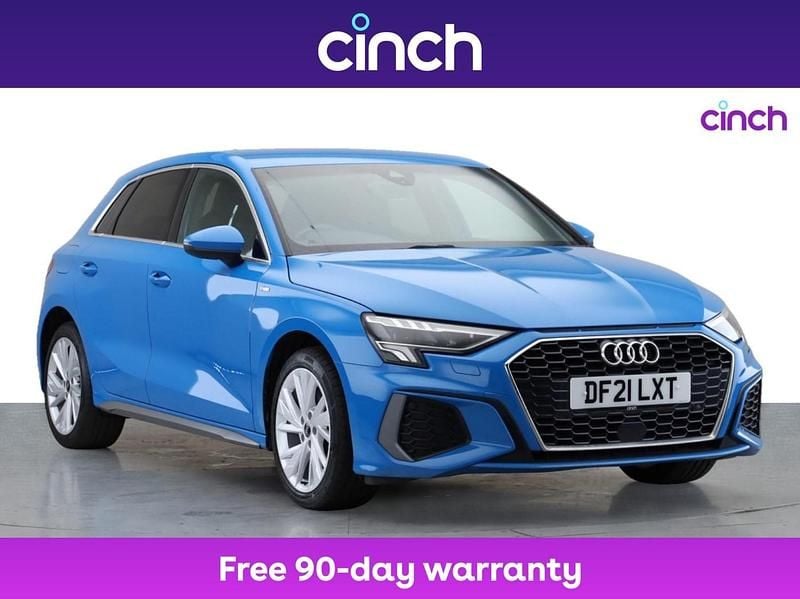 Blue Used 2021 Audi A3 e-tron S-Line Hatchback | £17,289 (Fair price) - Image 1/3