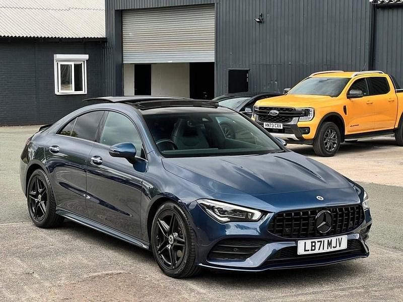 Blue Used 2021 Mercedes CLA180 AMG line Sedan | £26,995 (A bit pricey) - Image 1/3