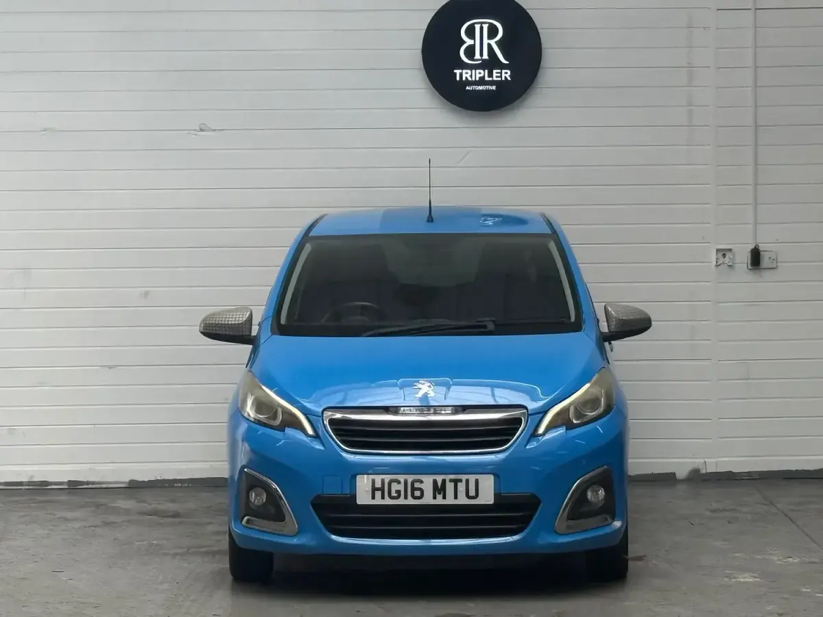 Used Peugeot 108 Allure 82 HP (60 kW) 2016 Blue Hatchback