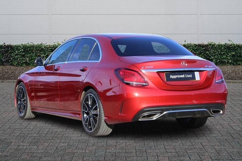 Used Mercedes C300 AMG line 2020 Red Sedan