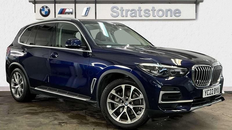 Blue Used 2022 BMW X5 xLine SUV | £46,750 (Fair price) - Image 1/3