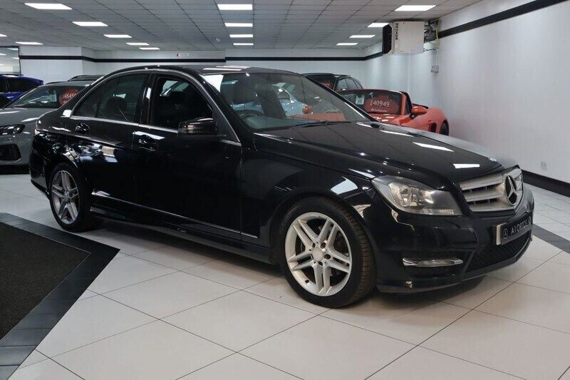 Black Used 2012 Mercedes C220 AMG Sedan | £4,749 (Good price) - Image 1/4