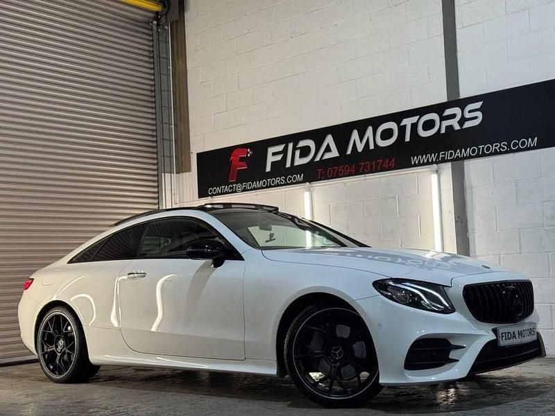 Used Mercedes E220 AMG line 194 HP (142 kW) 2018 White Coupe
