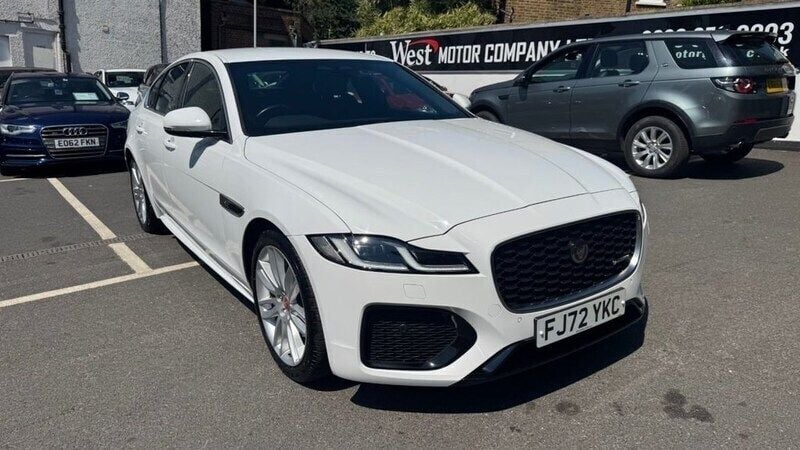 White Used 2022 Jaguar XF R-Dynamic Sedan | £27,495 (Expensive) - Image 1/4