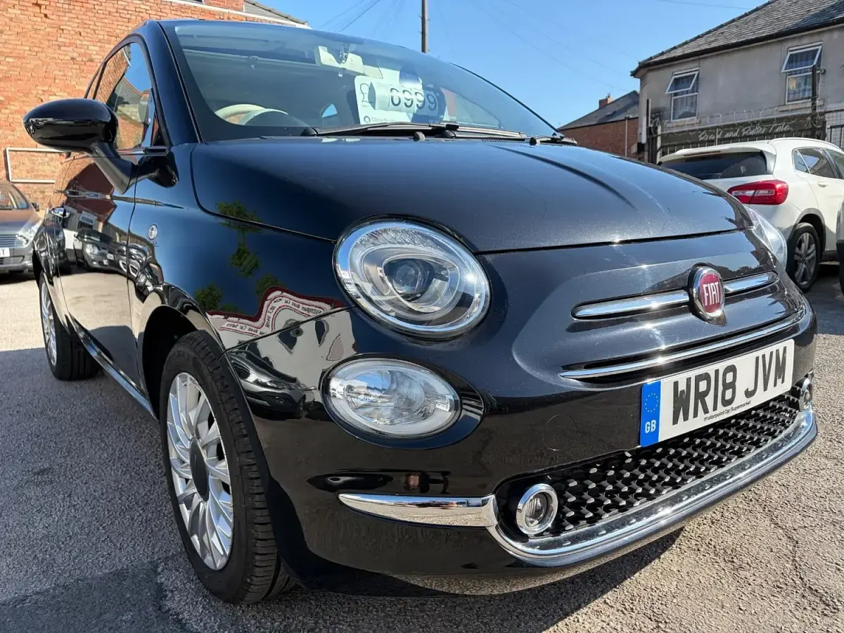 Used Fiat 500 Lounge 69 HP (50 kW) 2018 Black Hatchback