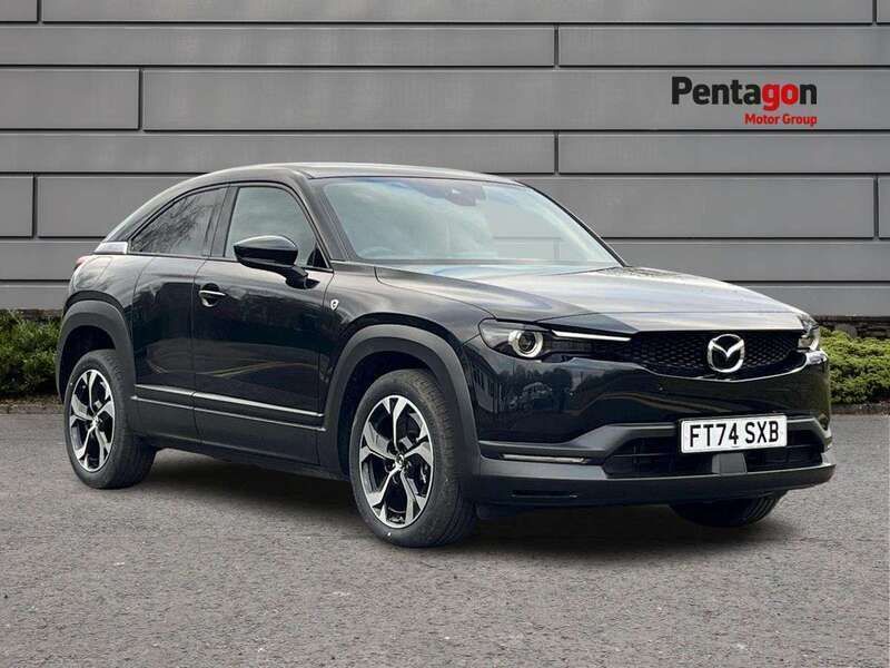 Black Used 2025 Mazda MX30 Exclusive-Line SUV | £23,950 (A bit pricey) - Image 1/4