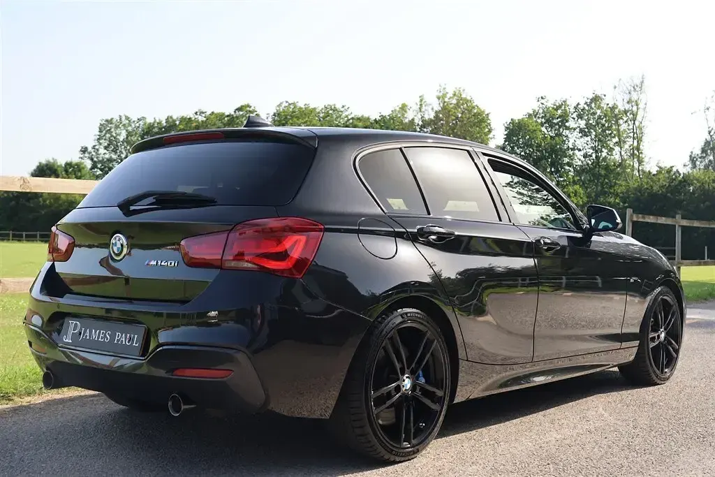 Used BMW M140 M Sport 340 HP (250 kW) 2018 Black sapphire Hatchback
