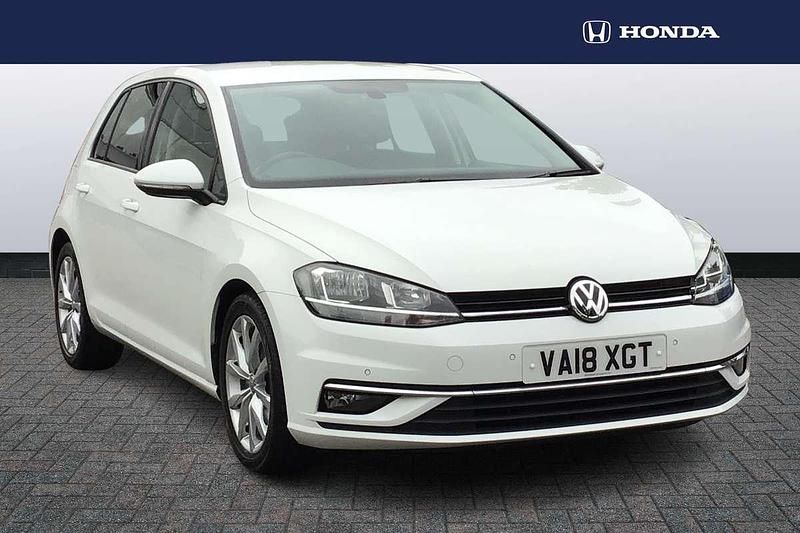 White Used 2018 VW Golf VII GT Hatchback | £11,995 (Fair price) - Image 1/4