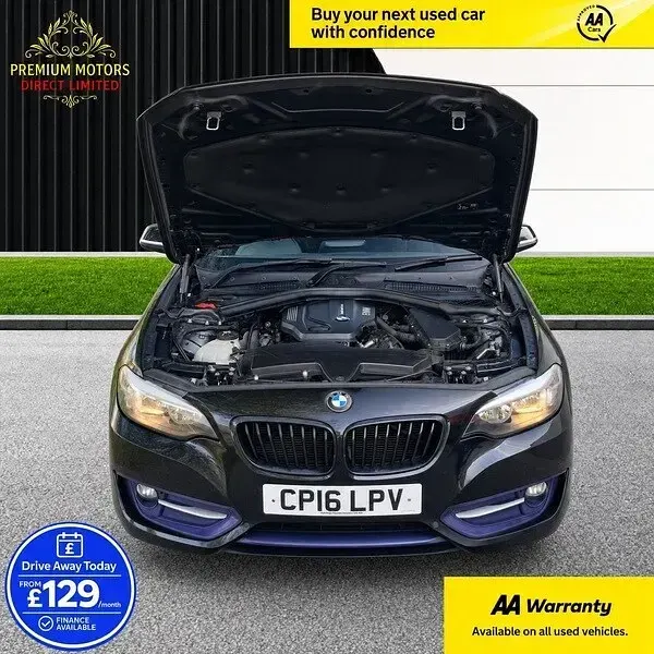 Używany BMW 220 Sport Line 2016 Czarny Coupe