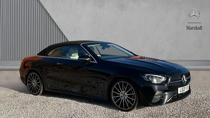Black Used 2021 Mercedes E300 Premium Plus Cabriolet | £31,980 (Good price) - Image 1/4
