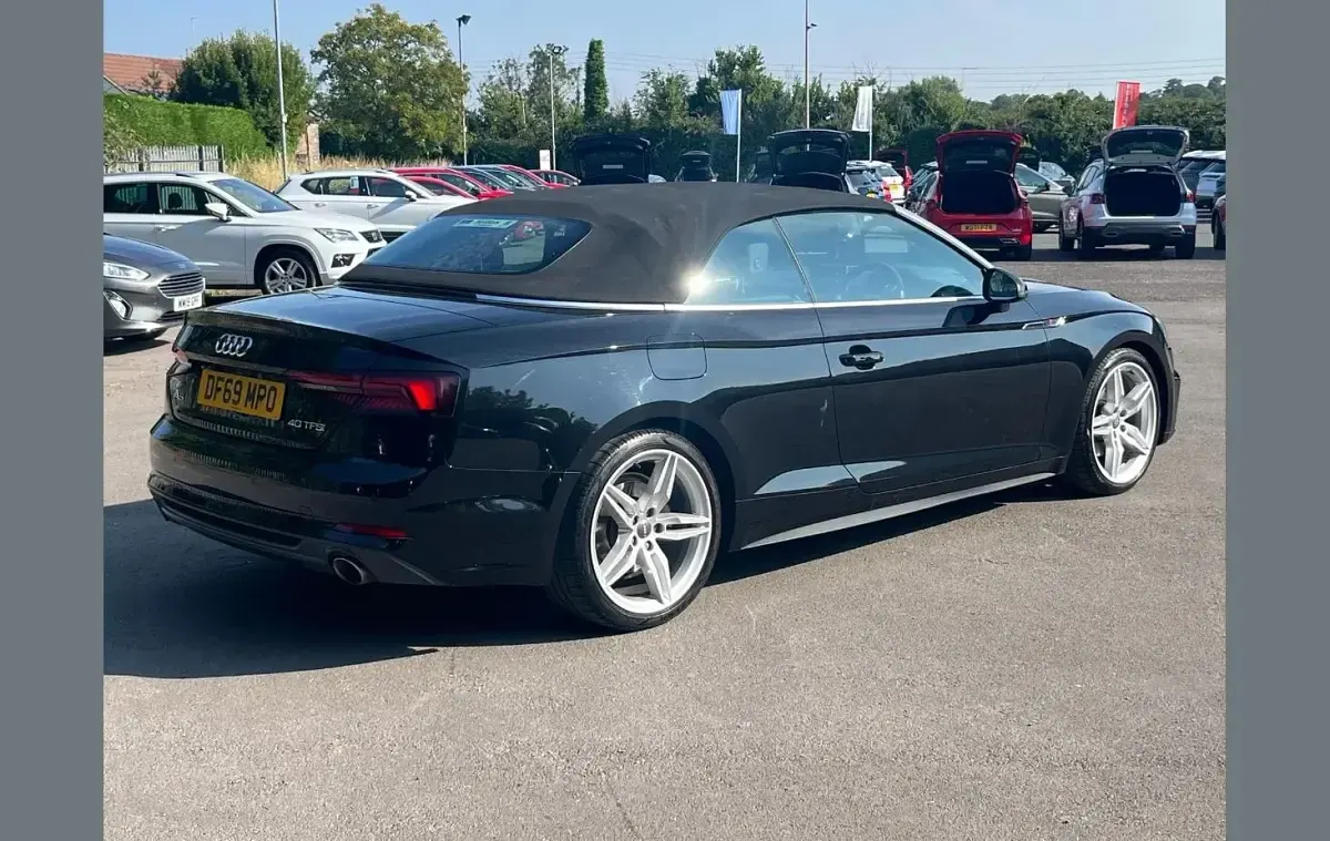 Used Audi A5 Cabriolet S-Line 187 HP (137 kW) 2019 Black Cabriolet