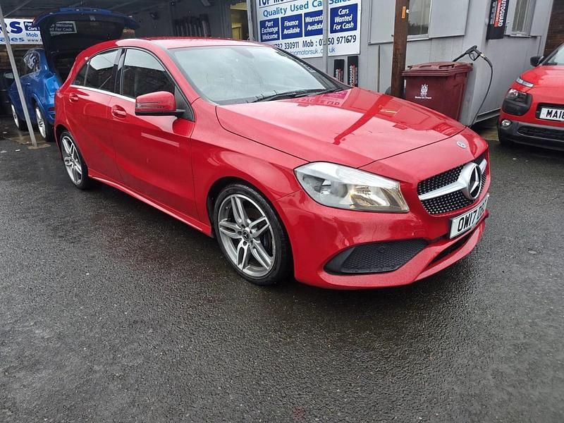 Used Mercedes A180 AMG line 109 HP (80 kW) 2017 Red Hatchback