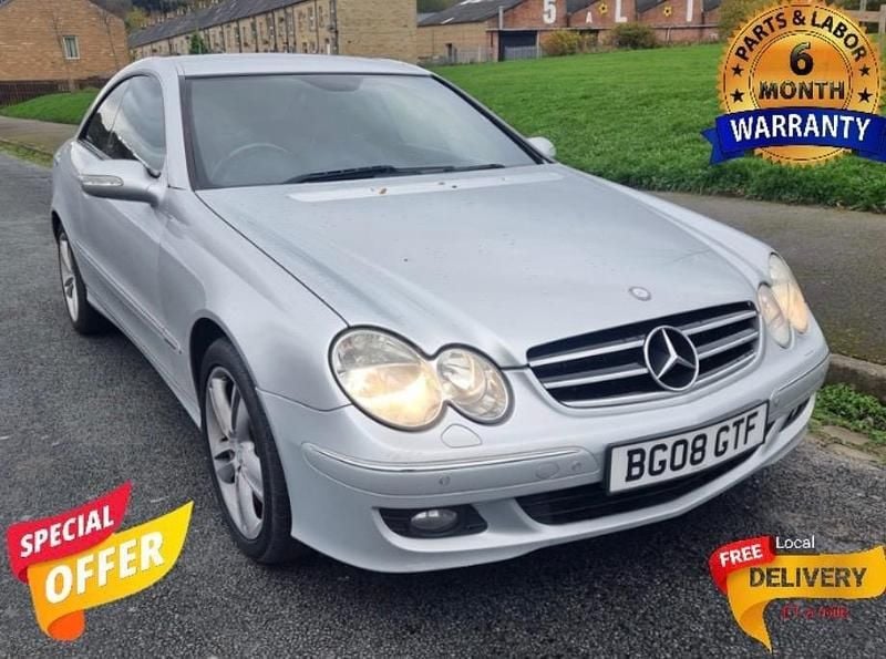 Used Mercedes CLK220 Avantgarde 150 HP (110 kW) 2008 Silver Coupe