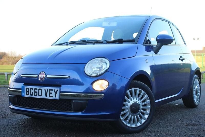 Used Fiat 500 Lounge 69 HP (50 kW) 2010 Blue Hatchback