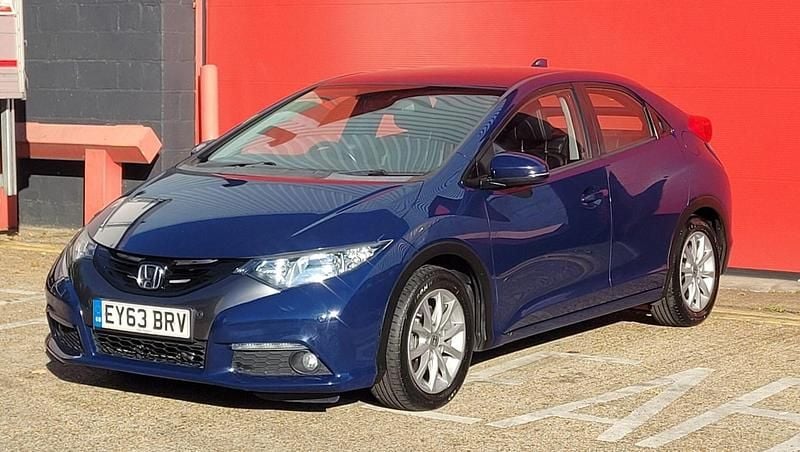 Used Honda Civic EX 2013 Blue Hatchback