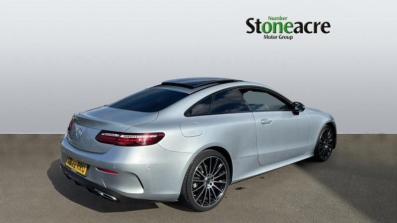 Used Mercedes E300 AMG line 258 HP (189 kW) 2022 Silver Coupe