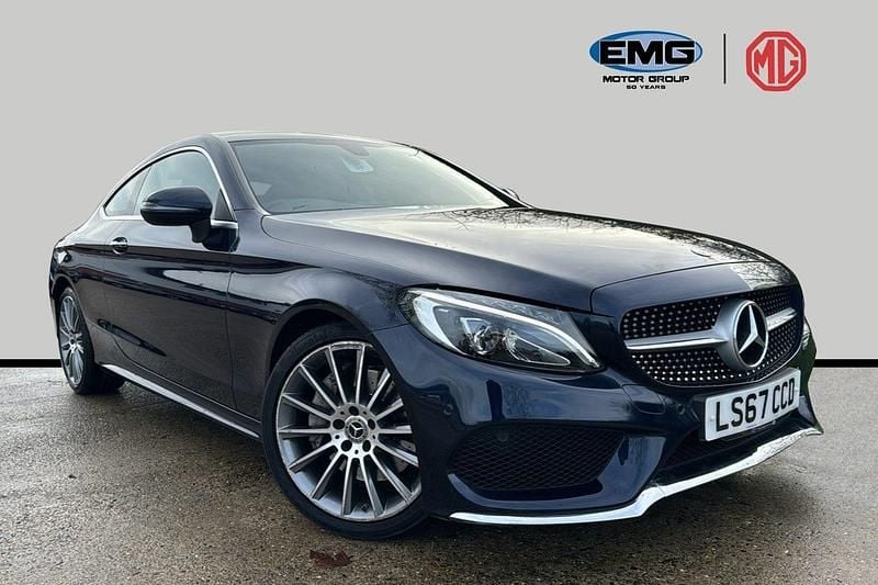 Blue Used 2017 Mercedes C250 AMG Line Premium Coupe | £20,499 (A bit pricey) - Image 1/3