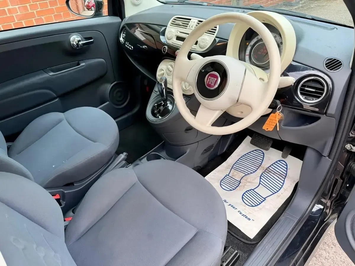 Used Fiat 500 Pop 100 HP (73 kW) 2009 Black Cabriolet