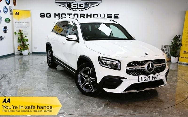White Used 2021 Mercedes GLB200 AMG line SUV | £22,985 (Good price) - Image 1/4