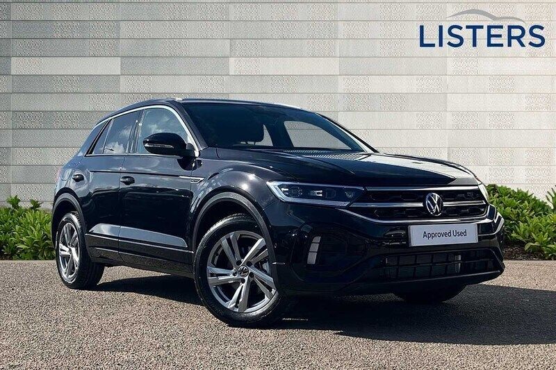 Deep black Used 2025 VW T-Roc R-line SUV | £30,000 (A bit pricey) - Image 1/4