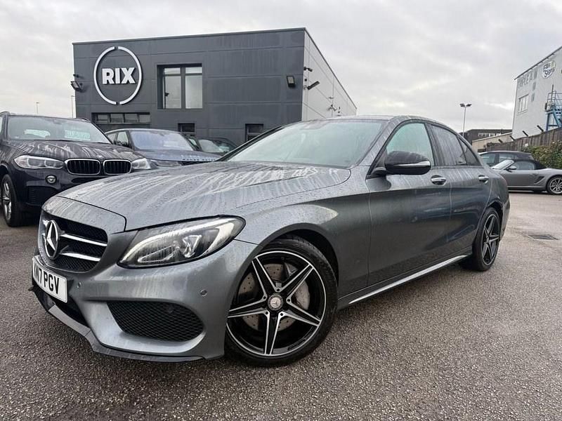 Used Mercedes C250 AMG line 204 HP (150 kW) 2017 Grey Sedan