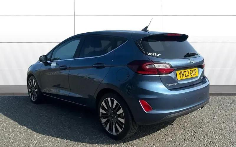 Used Ford Fiesta Titanium 125 HP (91 kW) 2021 Blue Hatchback