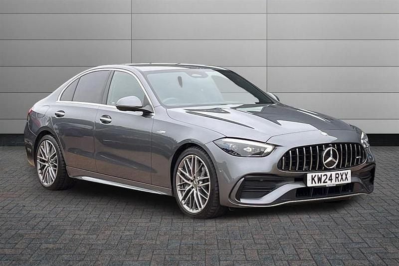 Selenite grey Used 2024 Mercedes C43 AMG Premium Sedan | £43,495 (Fair price) - Image 1/4