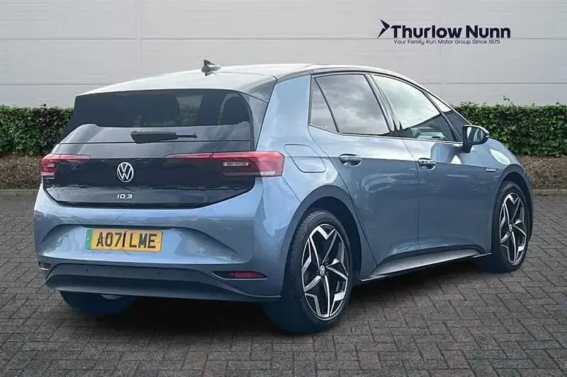 Begagnad VW ID.3 Pro 150 kW (204 HK) 2021 Blå Halvkombi