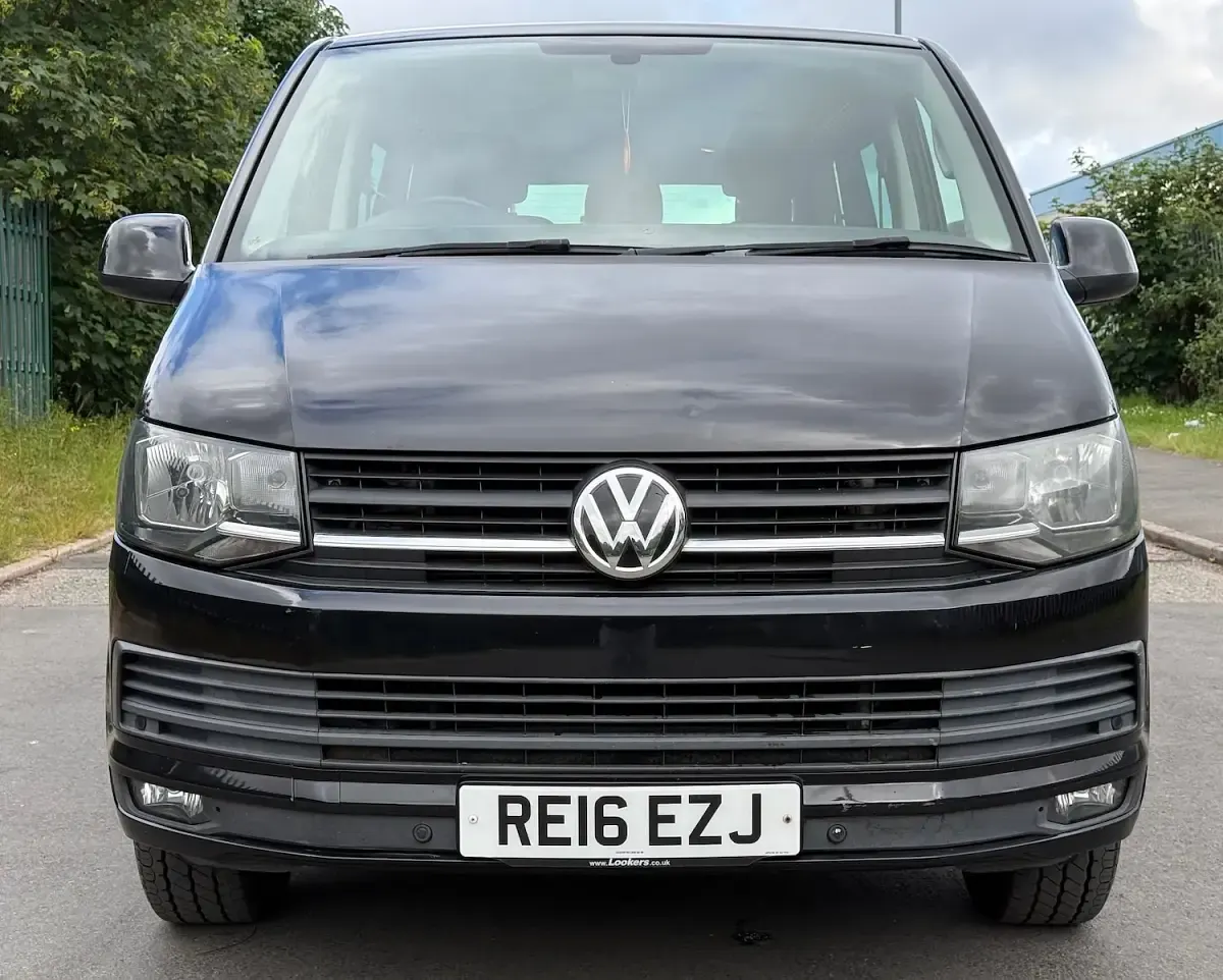 Used VW T6 Highline 140 HP (102 kW) 2016 Black Van