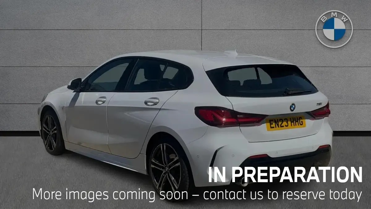 Used BMW 118 M Sport 134 HP (98 kW) 2023 White Hatchback