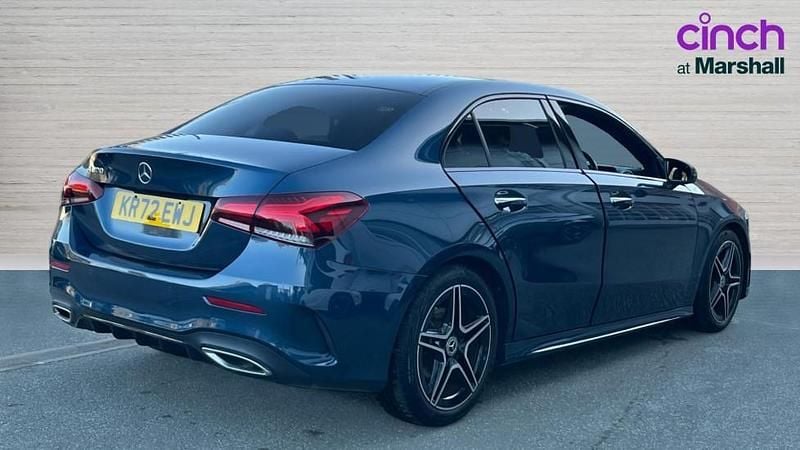 Used Mercedes A200 AMG Line Premium 163 HP (119 kW) 2023 Blue Sedan
