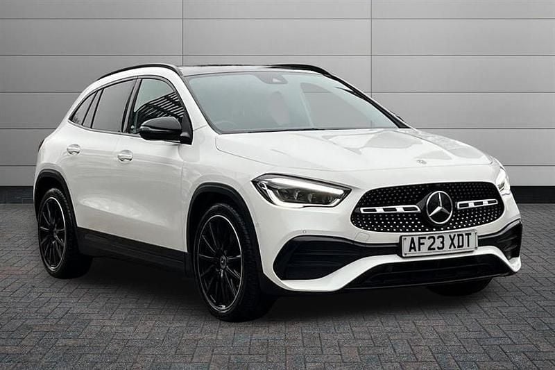 Polar white Used 2023 Mercedes GLA200 AMG Line Premium Plus SUV | £29,990 (Fair price) - Image 1/4