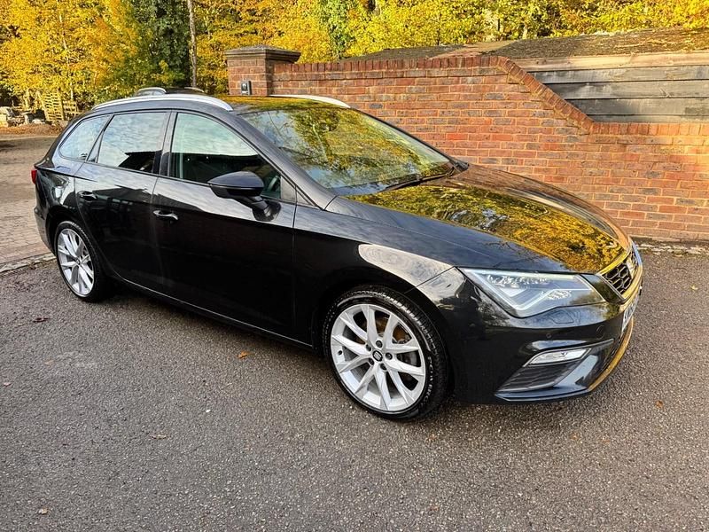 Black Used 2018 Seat Leon FR Sport Estate | £8,750 (Good price) - Image 1/4