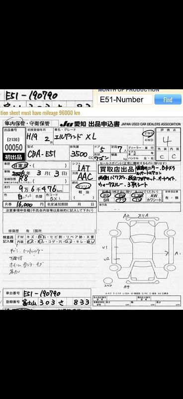 Used Nissan Elgrand 2007 Pearl white MPV