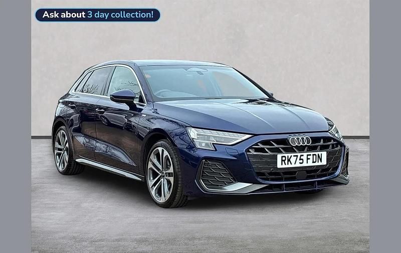 Used Audi A3 S-Line 150 HP (110 kW) 2025 Blue Hatchback