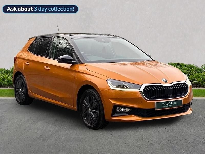 Used Skoda Fabia Colour Edition 95 HP (69 kW) 2022 Orange Hatchback