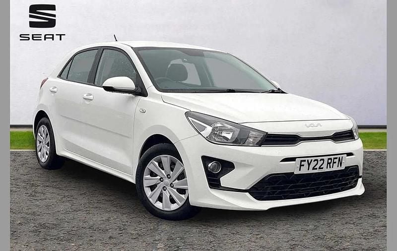 White Used 2022 Kia Rio Hatchback | £10,495 (Good price) - Image 1/4