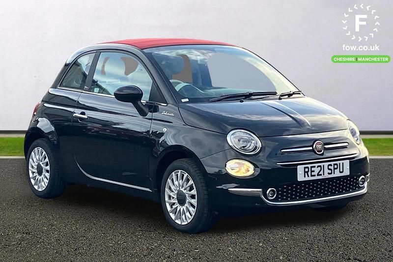 Black Used 2021 Fiat 500C Dolcevita Cabriolet | £12,199 (Fair price) - Image 1/3