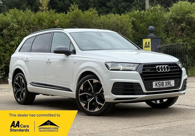 White Used 2018 Audi Q7 S-Line SUV | £22,490 (Good price) - Image 1/2