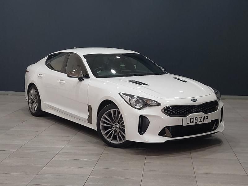 White Used 2019 Kia Stinger GT-Line Hatchback | £18,298 (Good price) - Image 1/4