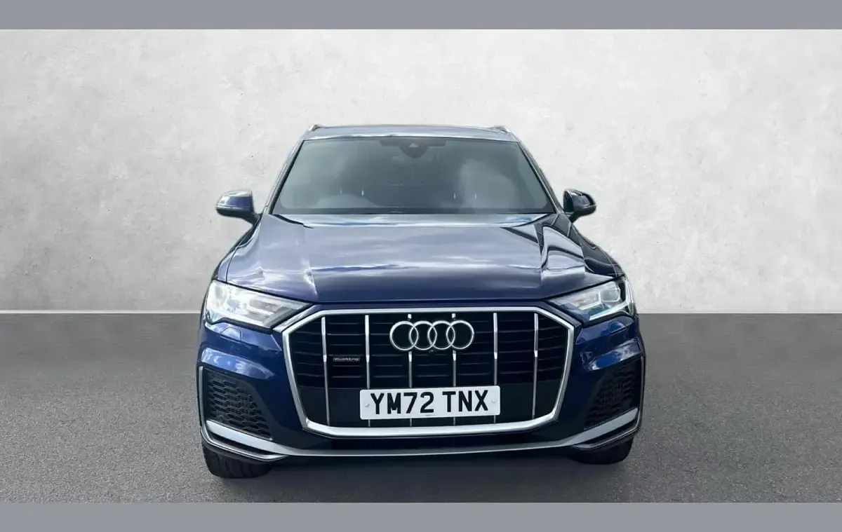 Begagnad Audi Q7 S-Line 340 HK (250 kW) 2023 Blå SUV