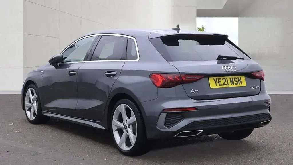 Used Audi A3 S-Line 110 HP (80 kW) 2021 Grey Sedan